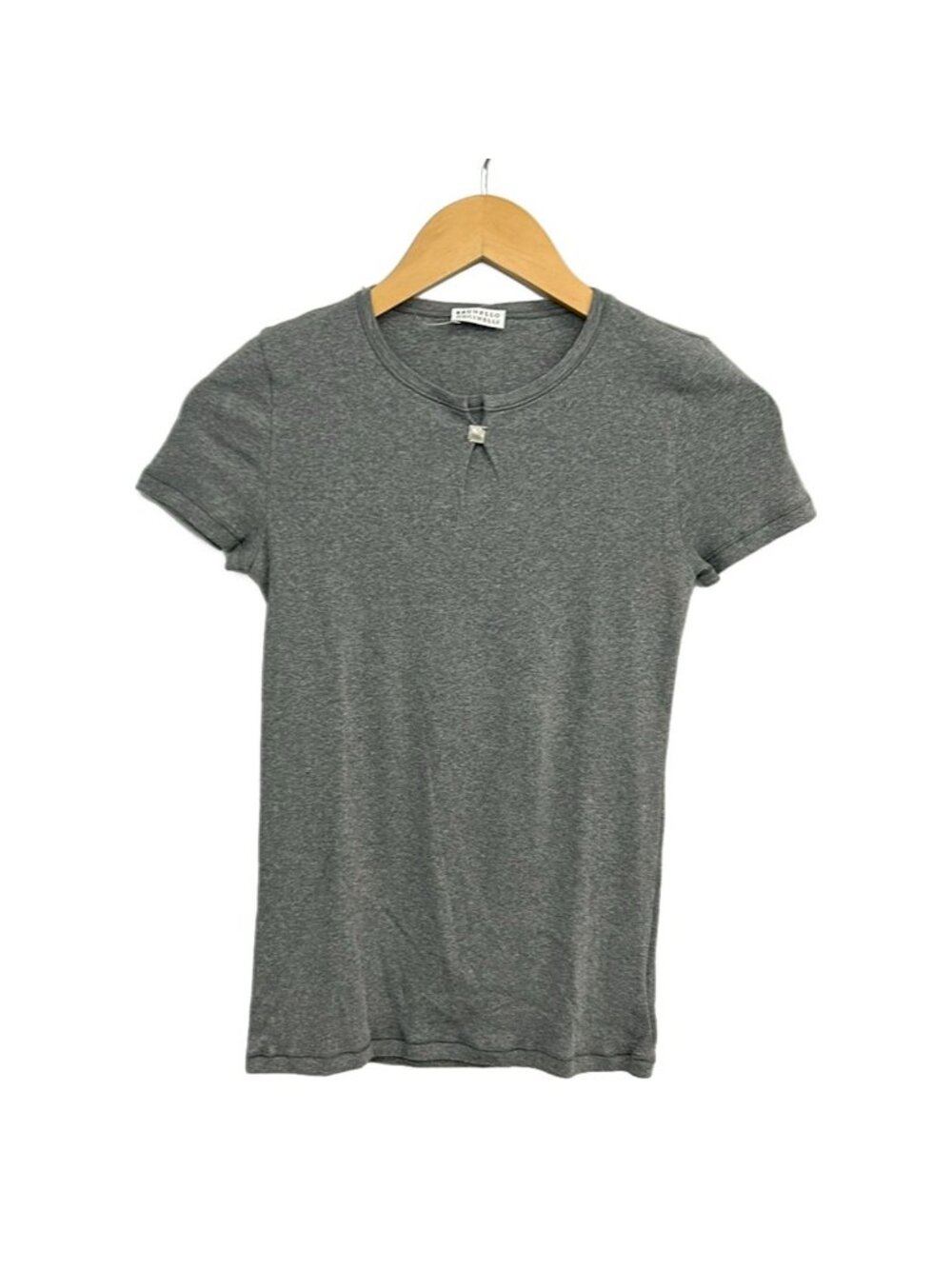 Brunello Cucinelli Short Sleeve Top Gray